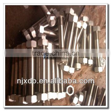 1.4404 inox 316L threaded rods with hex head