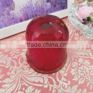 Spary Red Color Glass Material Empty Lampshade Cover photo-3