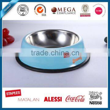 Custom Antiskid Stainless Steel Dog Food Container Dog Bowl