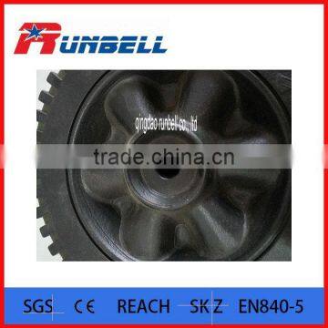 Black 6''Solid Rubber Barbecue Wheel for European Market photo-3