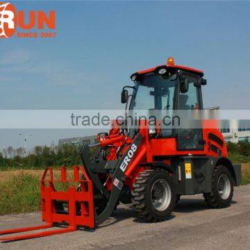 Qingdao Everun Machinery 800KG Mini Front End Wheel Loader With CE Approved photo-3