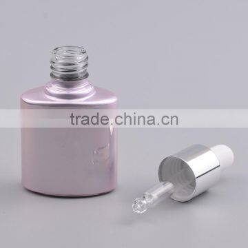 Empty Transparent Glass Bottle Essential Oil Bottles With Aluminum Dropper Cap