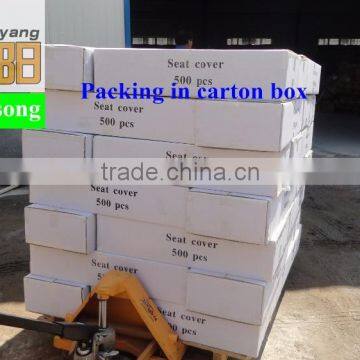 Wholesale LDPE White Color FUCHS Logo Waterproof 250pcs Packing in Roll Plastic Disposable Car Seat Covers