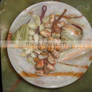 PAKISTAN SUPPLIER Hot Sale Popular ONYX FRUITS PLATES HANDICRAFTS