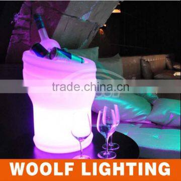 Super Fashionable Design Rechargeable Glowing LED Lighted Bar Ice Bucket