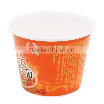 Plastic Noodle Bowl With IML Printing,Round Shape Disposable Noodle Containers With Lids photo-4