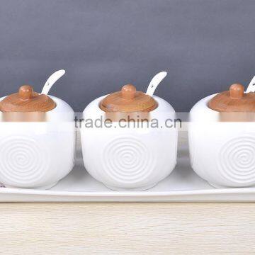 hot sale high quality porcelain canisters/ porcelain canister/3pcs porcelain canister for sale