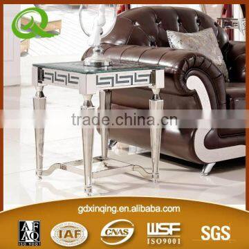 D375 guangdong furniture black hottest black glass Side Table