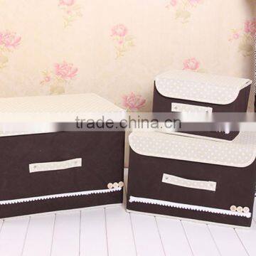 N487 Household Non Woven Box Foldable Storage Box photo-4