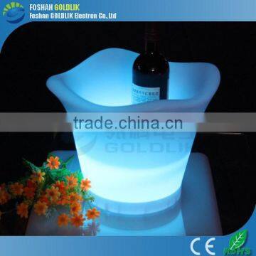 Computer Control Plastic Battery Rechargeable Ice Bucket Illuminated LED Beer Cooler photo-4