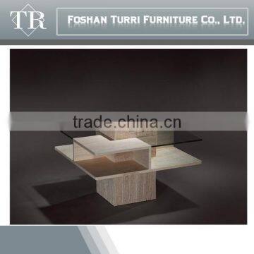 Italy Modern High Quality Square Travertine Base Coffee Table photo-6