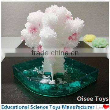 DIY crystal growing science kit-Cherry Blossom Magic Crystal Tree for Kids Playing