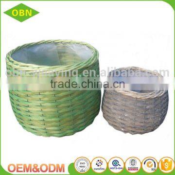 Wholesale High Quality Colorful Decorative Garden Handmade Wicker Basket Flower Pot photo-2