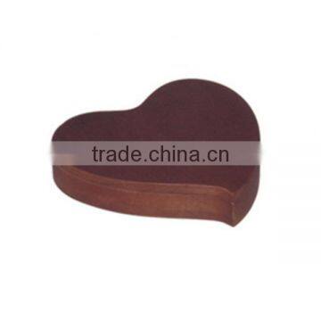 Fancy heart-shaped funeral wooden urn box design