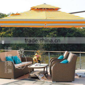 2014 New design rattan sofa 4pcs chocalate wicker outdoor furniture