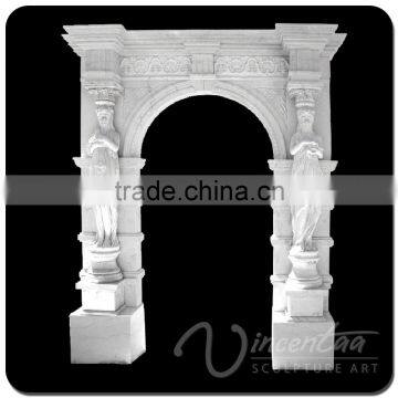 Home Decor Stone Carved Marble Sculpture Door photo-5