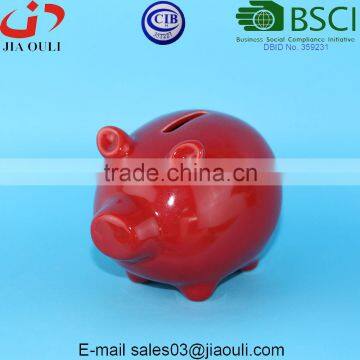 BSCI Audit Factory mini ceramic Piggy Bank/money box/coin bank