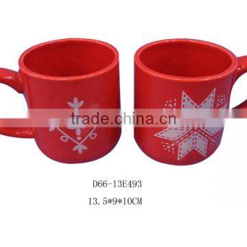 Enamel mug cup for Christmas