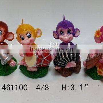 2016 new year gift monkey shape candle