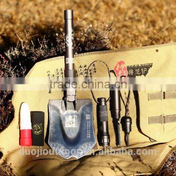 15-in-1 Outdoor Multi Tool Knife With Shovel Knife Hoe Flashlight Fire Flint photo-6