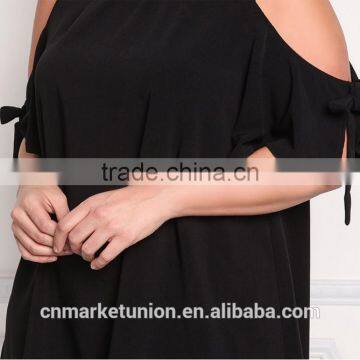 2017 Hot Sale High Quality Strapless Black Dress for Fat Women photo-5