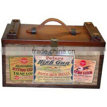 antiqued/rustic wooden shooter gift boxes, wooden crate, wooden wine box,packing box,gift box