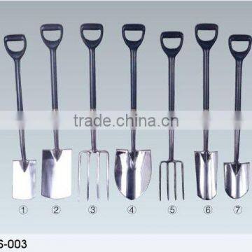 Professional Stainless garden tools China, Spade shovel and fork