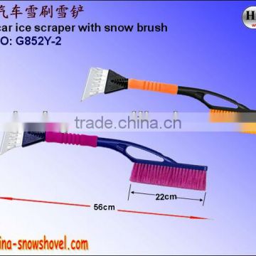 Plastic Car ice scraper with snow brush