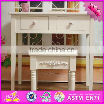 2016 wholesale antique bedroom solid wooden children vanity set W08G188