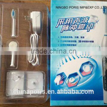FACTORY DERECT SALE !!!2015 USA AND EU CANADA NEW FASIONABLE GOOD QUALITY ELECTRIC TOOTHBRUSH WITH WIRELESS CHARGING