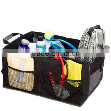 Storage Organizer Bin With Pockets - Portable Cargo Carrier Caddy for Car Truck SUV Van, 21 x 15 x 10 Folding Bag photo-5