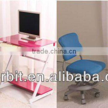 Cheap Stainless Steel Modern Glass Computer Desk photo-6