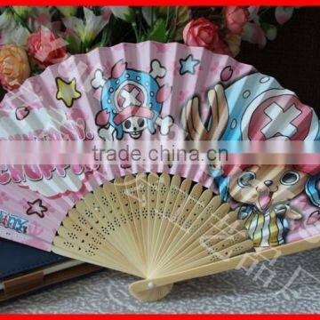 Promotional Japanese paper fan with Customized Logo
