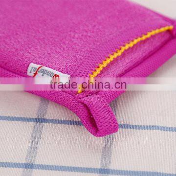 L00028 2017 Newest Design Natural Bath Exfoliating Plant Fiber Glove for Spa photo-4
