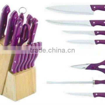 Hot Sale Stainless Steel Kitchen Knife Set With Block ,kitchen Knife Set