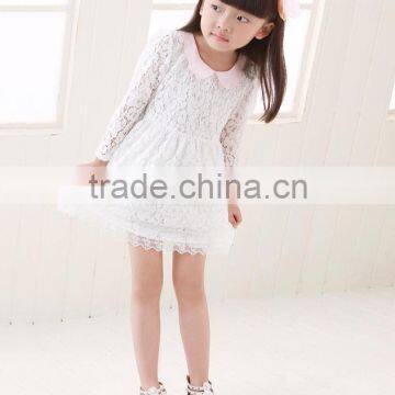 2015 Winter Lace Casual Girls Dress Cute Fashion Girl Party Children Dress Vestido Meninas Baby Princess Dress Kids Dress photo-4