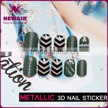 New Air 3D Metallic Gold And Silver Nail Stickers photo-3