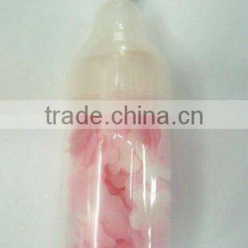 Bottle shape scented soap petals