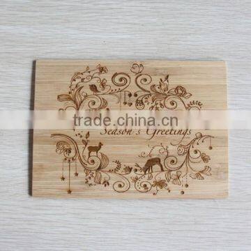 Bamboo Wood Christmas / Birthday Greeting Cards photo-2