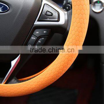 Fashional Decoration New Soft Silicone Steering Wheel Cover Skidproof Odorless Eco-Friendly Protector For Car photo-3