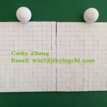 Alumina ceramic tile with high hardness