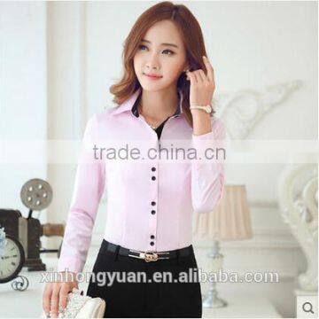 Custom Latest Style Fancy Office Ladies Chiffon Blouses photo-4