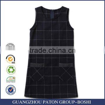 Designer School One Piece Sleeveless Dress With Shirt