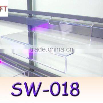 Adidas Space Saving Shoe Rack Decorative Glass Wall Plastic Shelf photo-6