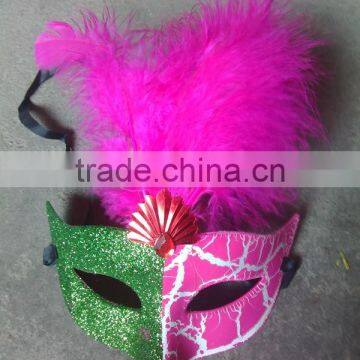 feathered venetian party mask for sale