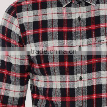 Cheap Casual Long Sleeve Washed Color Changing Designer Check Shirts for Men photo-4