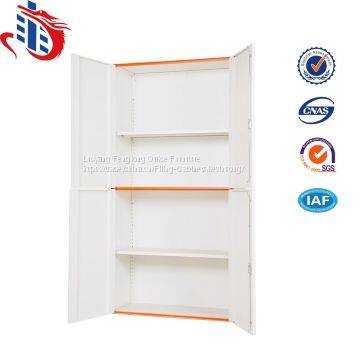 Modern Double Color Design 4 Door Display Cupboard Steel File Cabinets photo-3