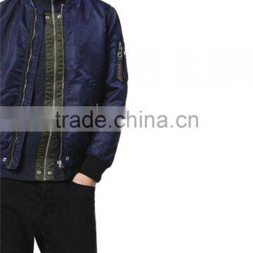 MGOO 2017 New Style Custom Jackets Bomber Long Sleeves Front Pockets Zip Up Mens Jackets Manufacturer photo-4