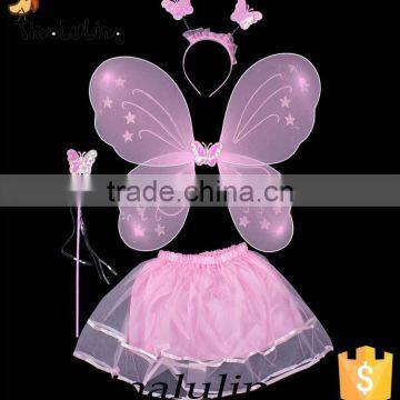 baby pink fashion fairy wings cheap china party supplier holiday decorations