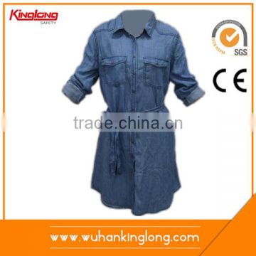 High Quality Girls Dress Denim Jeans Dress Children Wear